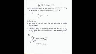 SAR of Antihistamine medicinalchemistry SAR of Antihistaminic agents pharmacy antihistaminetop1 [upl. by Ayouqat]