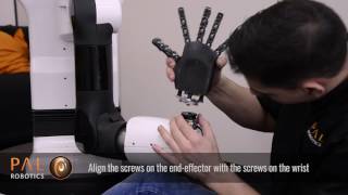 PAL Robotics Demounting and mounting TIAGos endeffectors [upl. by Lebar]