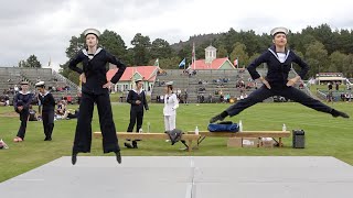 Sailors Hornpipe Scottish Highland Dance during the 2021 Grampian Games held in Braemar Scotland [upl. by Imarej312]