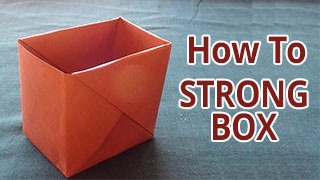 How to make a strong box from paper  DIY  Do it Yourself Origami [upl. by Ailgna]