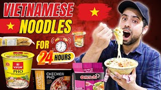 Eating Vietnamese Noodles For 24 Hours  cravingsandcaloriesvlogs [upl. by Notsahc]