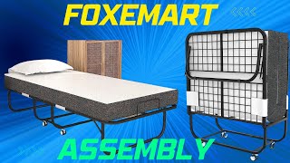 Foxemart Folding Rollaway Bed Assembly And Setup [upl. by Ttimme854]