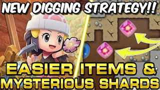 NEW DIGGING STRATEGY for the Grand Underground in BDSP EASIER ITEMS AND MYSTERIOUS SHARDS [upl. by Ellenig]