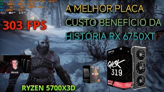 God of war Ragnarok RX 6750 XT Ryzen 5700x3d 303 FPS INSANO ME ASSUSTEI COM A DEUSA CUSTO BENEFÍCIO [upl. by Ained146]