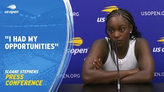 Sloane Stephens Press Conference  2023 US Open Round 1 [upl. by Jodie975]