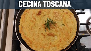 Cecina toscana  Torta di ceci in padella fatta in casa [upl. by Aurel]