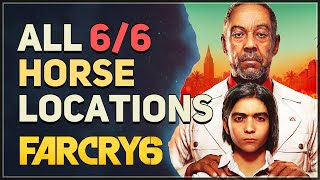 All 6 Horse Locations Far Cry 6 [upl. by Nilde]