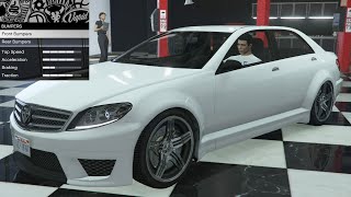 GTA 5  Past DLC Vehicle Customization  Benefactor Schafter V12 Mercedes CL65E63 AMG [upl. by Daryn920]