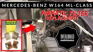 How to Replace Mercedes W164 AIRMATIC Compressor Filter  Most owners do not replace this filter [upl. by Charlie280]