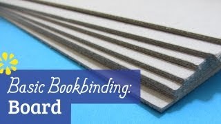 Bookbinding Cover Board [upl. by Arawaj]