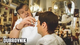 💈 Haircut at Cikis Old Town Dubrovnik Barber Shop  Muski Frizerski [upl. by Halilahk]