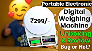 Portable digital weighing scale  Weight Machine SF400 Review  sf 400 digital kitchen scale review [upl. by Herc]