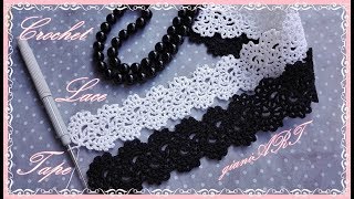 Easy to Crochet TAPE LACE Tutorial [upl. by Ynatirb]