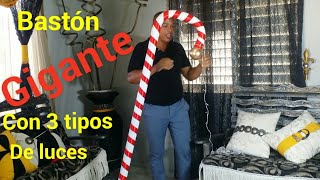 Como hacer un Bastón navideño gigante [upl. by Kellie]