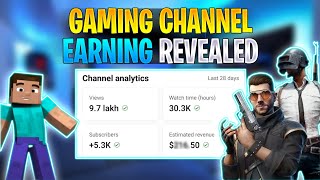 My Gaming YouTube Channel Earning Revealed Only 7k Subscribers [upl. by Sillaw]