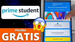 🎓Cómo tener AMAZON PRIME STUDENT GRATIS 2024 Legalmente Prueba por 6 meses✅Android iPhone y PC [upl. by Mad]