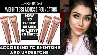 Lakme 9 to 5 Weightless Mousse Foundation All shades SwatchesShade Finderreview [upl. by Ahsiyt]