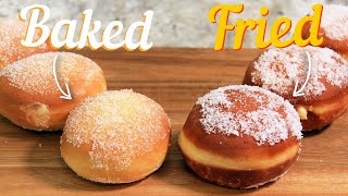 Bombolone  Italian Doughnuts  Baked vs Fried [upl. by Asert]