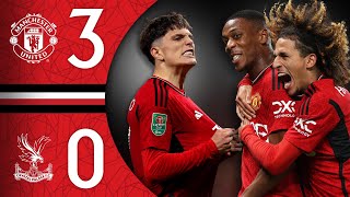 VICTORY IN THE CUP 🔥  Man Utd 30 Crystal Palace  Highlights [upl. by Anelis]