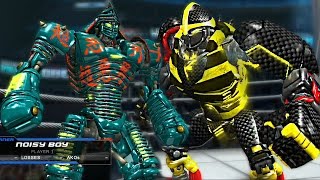 REAL STEELAGAINST ALL Green NOISY BOY vs VESPULA ЖИВАЯ СТАЛЬ XBOXPS3 [upl. by Liartnod]