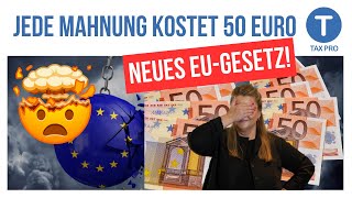 Jede Mahnung kostet 50 Euro EU plant neues Hammer Gesetz [upl. by Roy]