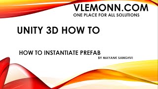 Unity 3D Instantiate Prefab at Runtime [upl. by Ferde]