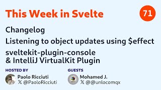 This Week in Svelte Ep 71 — Listening to object updates using effect IntelliJ Icons [upl. by Kelsy]