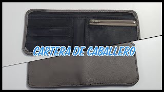 Cartera para caballero paso a paso  Curso de carteras y bolsas [upl. by Alasteir318]