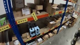 POV Day in the life 2 Ton reach truck operator Accessory order picking alone [upl. by Nevet134]