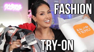 ALL NEW TEMU FASHION HAUL amp TRYON  Plus Size Fashion Review [upl. by Gower]