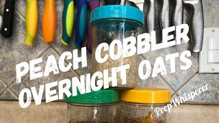 Peach Cobbler Overnight Oats WW 3 SmartPoints Weight Watchers [upl. by Jillene]