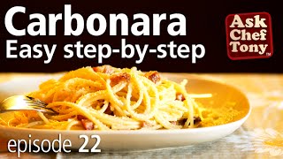 Original Spaghetti Carbonara Recipe from Rome How to Make the Real Authentic Italian Sauce [upl. by Yelnik171]