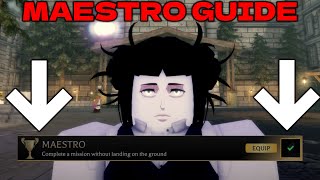 MAESTRO Guide ACHIEVEMENT Guide Dont touch the ground AOT REVOLUTION [upl. by Nij]