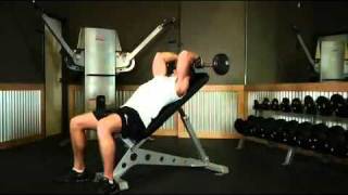 Triceps  Incline Barbell Triceps Extension Exercise Guide [upl. by Einner]