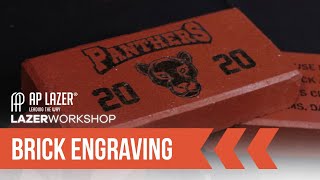 AP Lazer Workshop  Brick Engraving [upl. by Benildis]