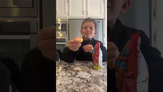 1 UP Freeze Dried Peach Rings taste test [upl. by Laeria710]