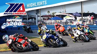 2023 MotoAmerica Daytona 200  HIGHLIGHTS [upl. by Bollinger]