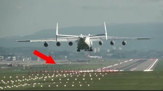 ✈ Antonov225 MRIYA was 😓 the AMAZING BIGGEST Plane on Earth landing at Zurich Kloten Airport  ZRH [upl. by Arod]