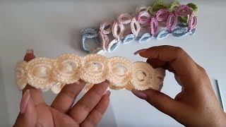 Diadema a ganchillo crochet  facil y rapido  crochet headband [upl. by Pappas759]