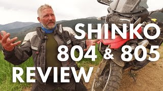 Review Shinko 804 and 805 Adventure Trail Tires [upl. by Tasia]