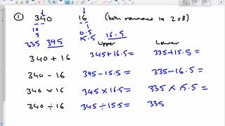 Upper and lower bounds calculations [upl. by Yennej402]