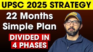 UPSC 2025 Strategy  22 Months Ultimate Plan for IAS Exam [upl. by Notsniw633]