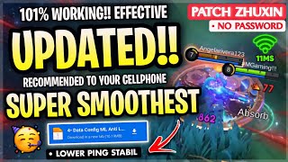 Updated Config ML Anti Lag Super Smoothest 60FPS  Low Ping Patch Zhuxin  Mobile Legends [upl. by Lyda]