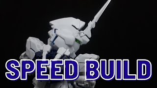 THE MECHA BASE SD Unicorn Gundam Perfectibility Speed Build [upl. by Karab]