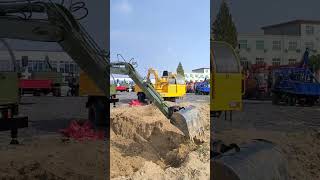 Fourwheel drive agricultural vehicle Fourwheel drive excavator Tipping dump truck Rotating buc [upl. by Rediah]