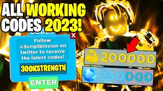 NEW ALL WORKING CODES FOR MUSCLE LEGENDS IN DECEMBER 2023 ROBLOX MUSCLE LEGENDS CODES [upl. by Siriso]