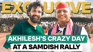 Inside Akhilesh Yadavs Wild Wild Rally ft Samdish Bhatia  Unfiltered by Samdish [upl. by Mirelle]