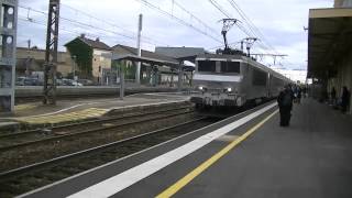 1 train TGV Dasye 718 qui klaxonne1 train TGV2 trains ter [upl. by Rory]