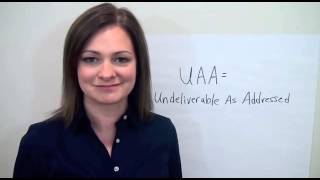 AccuZIP Quick Data Tip Undeliverable Mail UAA [upl. by Abehsile]