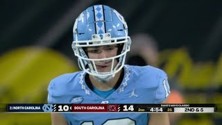 Drake Maye North Carolina QB vs South Carolina 2023 [upl. by Animahs522]